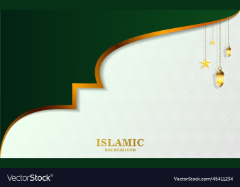 elegant islamic background with lights and stars