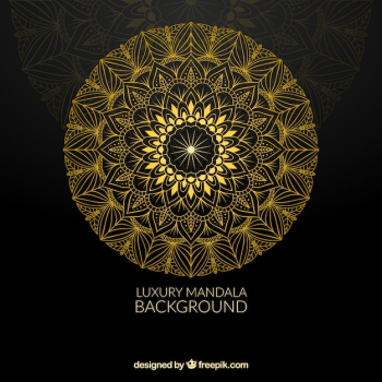 Elegant mandala background with luxurious style
