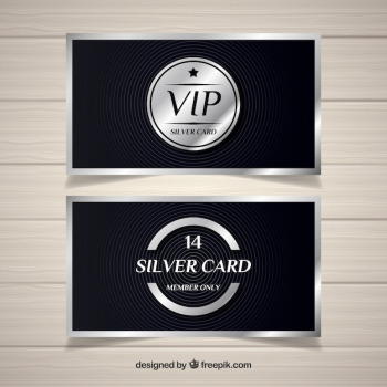 Elegant pack of silver cards