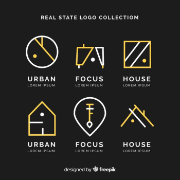 Elegant real estate logo collection Elegant real estate logo collection