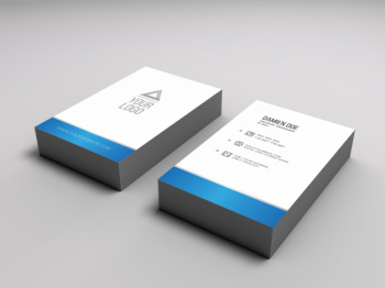 Elegant realistic business card pile mockup Free Psd