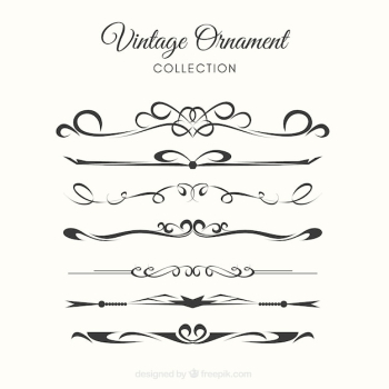 Elegant set of vintage ornaments Elegant set of vintage ornaments