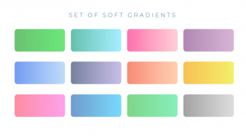 Elegant soft color gradient swatches Elegant soft color gradient swatches