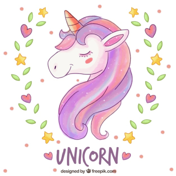 Elegant unicorn background Elegant unicorn background