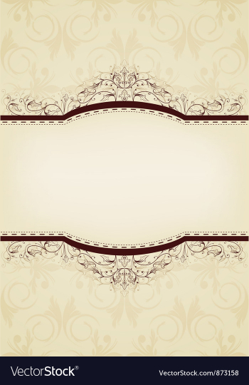 Elegant vintage background vector image Elegant vintage background vector image