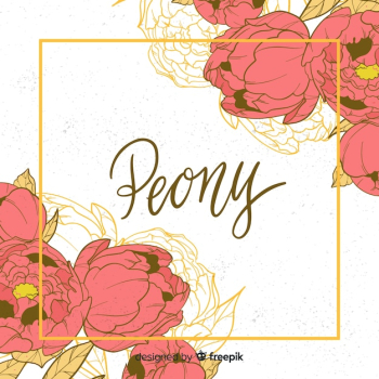 Elegant watercolor peony flowers background Elegant watercolor peony flowers background