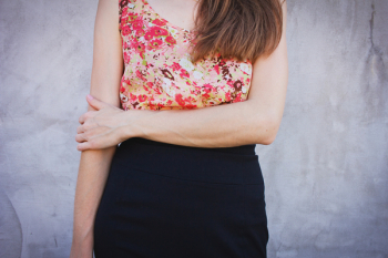 Elegant woman standing Elegant woman standing