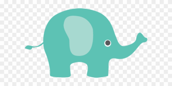 Elephant Clipart Teal - Elephant Clipart Png