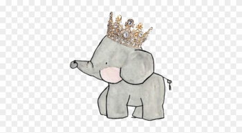 Elephant Crown Queen Princess Babyelephant Elephantfami - Baby Elephant With Crown Elephant Crown Queen Princess Babyelephant Elephantfami - Baby Elephant With Crown
