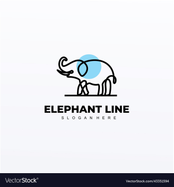 elephant logo design