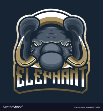 elephant mascot logo