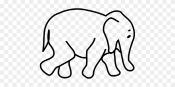 Elephant, Nature, Animal, Wildlife - Elephant Clipart Black And White Png