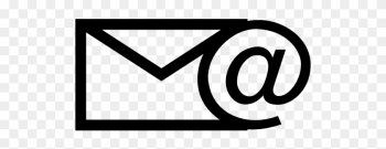 Email Clip Art Black And White - Simbolo De Email No Word