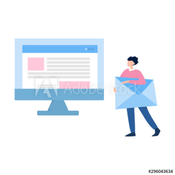Email message concept Email message concept