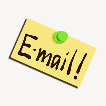 Email reminder note clipart, illustration | Free Vector - rawpixel Email reminder note clipart, illustration | Free Vector - rawpixel
