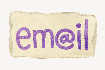 Email word, torn craft paper | Free PSD - rawpixel Email word, torn craft paper | Free PSD - rawpixel