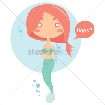 Embarrassed mermaid Embarrassed mermaid
