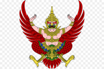 Emblem of Thailand Garuda Flag of Thailand National emblem - Thai Buddhism 