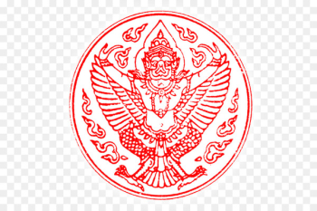 Emblem of Thailand Garuda Thai cuisine - Seal Emblem of Thailand Garuda Thai cuisine - Seal