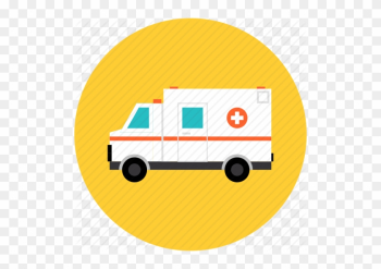 Emergency Medical Stations - Ambulance Flat Icon