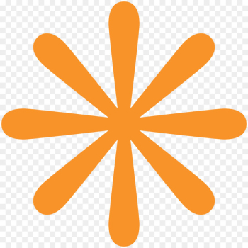 Emoji Asterisk Symbol - orange Emoji Asterisk Symbol - orange