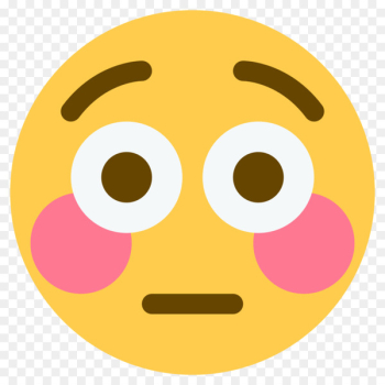 Emoji Blushing Flushing Face Sticker - blushing emoji Emoji Blushing Flushing Face Sticker - blushing emoji