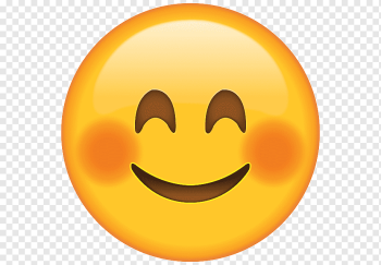 Emoji Blushing Smiley, Blushing Emoji HD, smile emoji illustration, face, sticker, emoticon png