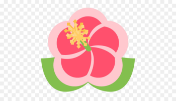 Emoji Flower Emoticon Symbol Sticker - hibiscus Emoji Flower Emoticon Symbol Sticker - hibiscus