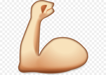 Emoji Muscle Sticker Arm Icon - Cartoon muscle Emoji Muscle Sticker Arm Icon - Cartoon muscle