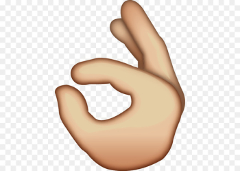 Emoji OK Sign - Hand Emoji PNG Image 