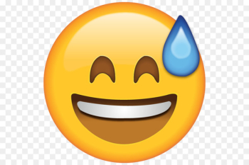 Emoji Perspiration Text messaging Smiley Face - laughing Emoji Perspiration Text messaging Smiley Face - laughing