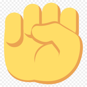 Emoji Raised fist Symbol Sticker - hand emoji Emoji Raised fist Symbol Sticker - hand emoji