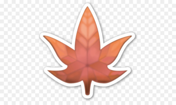 Emoji Sticker Emoticon Maple leaf WhatsApp - Emoji Emoji Sticker Emoticon Maple leaf WhatsApp - Emoji