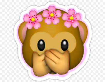 Emoji Sticker Wreath Monkey - Emoji Emoji Sticker Wreath Monkey - Emoji
