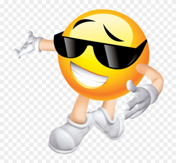 Emoji Transparent Free Illustration Emoji Summer Image - Smile Sunglasses Emoticons Smiley Bumper Sticker 4x4