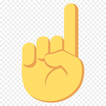 Emojipedia Meaning Index finger - hand emoji 