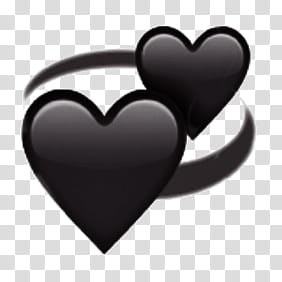 Emojis Editados, two black hearts illustration transparent background PNG clipart Emojis Editados, two black hearts illustration transparent background PNG clipart