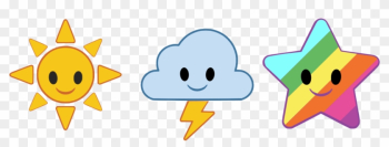 Emojis, Personal Use, Star Sun Cloud Emoji, - Emojis, Personal Use, Star Sun Cloud Emoji,