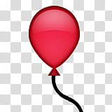 Emojis, red balloon art transparent background PNG clipart Emojis, red balloon art transparent background PNG clipart