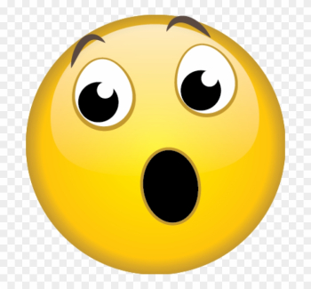 Emojiworld Smiley Emoticon Face - Surprised Emoji Clipart