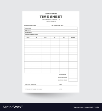 employee time sheet