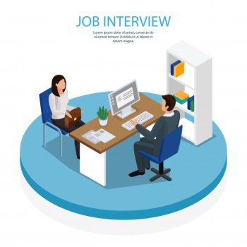 Employment recruitment isometric template Free Vector Employment recruitment isometric template Free Vector