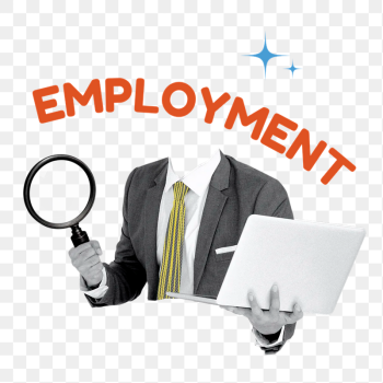 Employment word png sticker, jobs | Free PNG - rawpixel