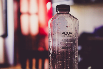 Empty Aqua Plastic Bottle Empty Aqua Plastic Bottle