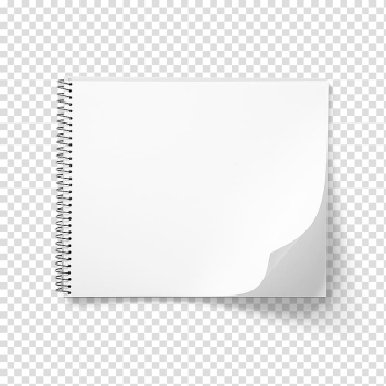 Empty notebook , White Area Pattern, White sketch book transparent background PNG clipart