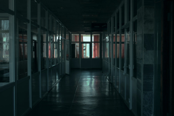 Empty Office Hallway Empty Office Hallway