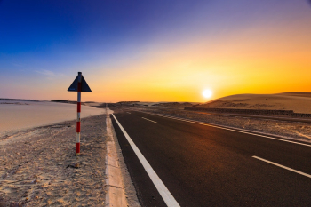 Empty Road during Sunset Empty Road during Sunset