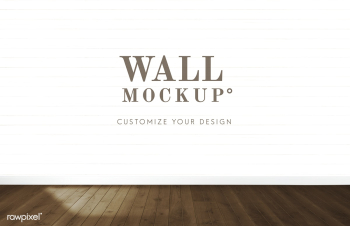 Empty room with a white wall mockup | Free stock psd mockup - 545378 Empty room with a white wall mockup | Free stock psd mockup - 545378