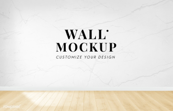 Empty room with a white wall mockup | Free stock psd mockup - 545399