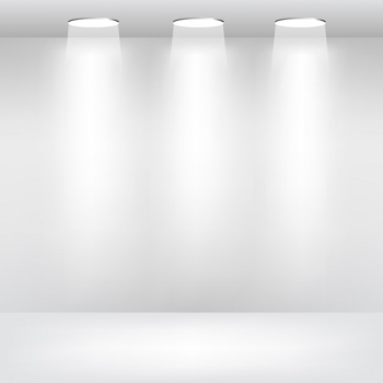 Empty room with spotlights Empty room with spotlights